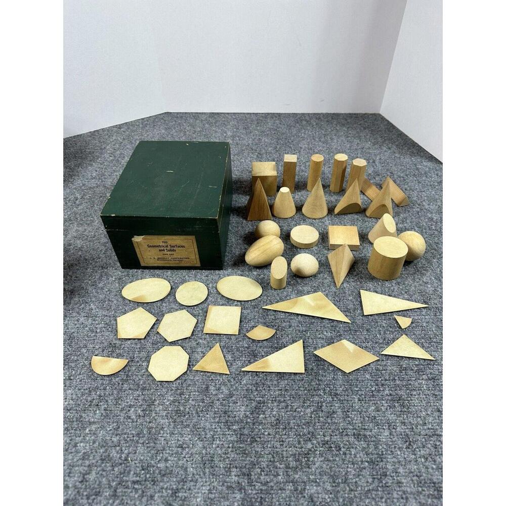 VTG C. E. Bradley 710 Geometrical Surfaces & Solids "Milton Bradley" Educational